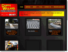 Tablet Screenshot of duffywillard.com